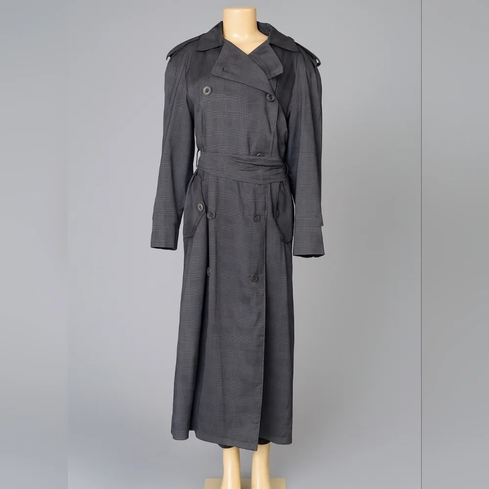 Jones New York Vintage-Removable Wool Liner-Trench Coat-Made in USA
